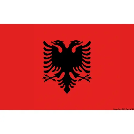 Osculati - Flag Albania 20 x 30 cm - 35.474.01 product image