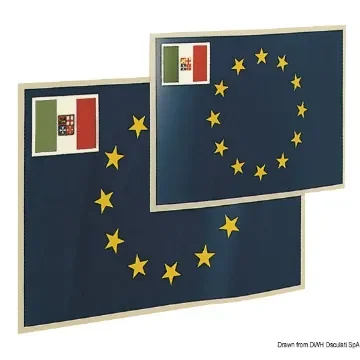 Osculati - Adhesive flag Europe 20x30cm - 35.478.02 product image
