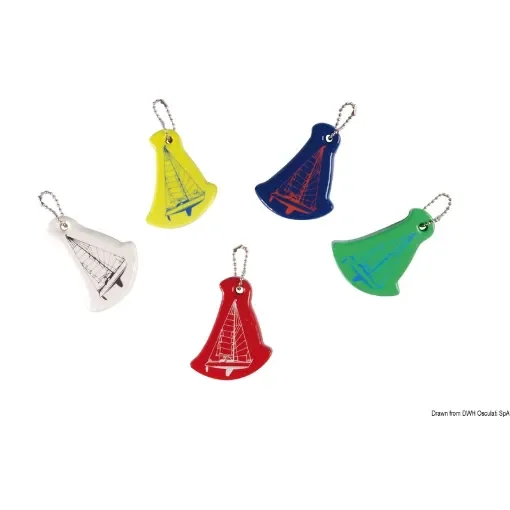 Soft foam key ring, Sailing Boat model product image