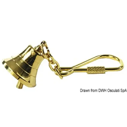 Osculati - Pendant polished brass keyring Bell - 35.839.00 product image