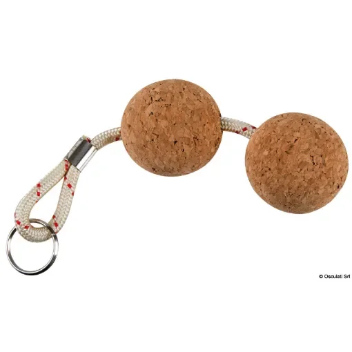 Osculati - Cork floating keyring double ball - 35.841.10 product image