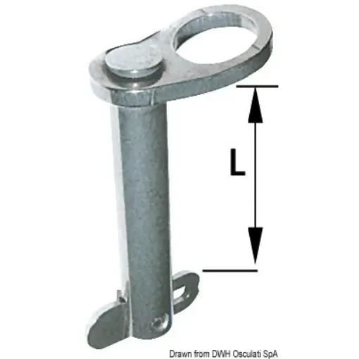 Osculati - Drop nose pin AISI 316 80 mm &amp;#216; 8 mm B - 37.269.80 product image