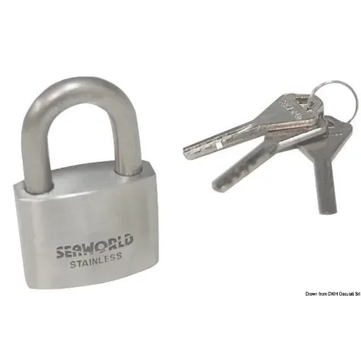 Osculati - Heavy duty AISI316 padlock arc 30 mm - 38.025.30 product image
