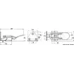 Osculati - Lock for hoods and hatches, 90&amp;#176; hook type, lightweight and sturdy - 38.107.70 product image
