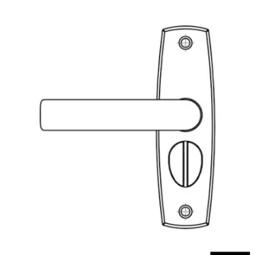 Osculati - CONTEMPORARY handle pair w/strike plate left - 38.130.21 product image
