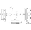 Osculati - Flush lock for sliding doors - 38.131.46 product image