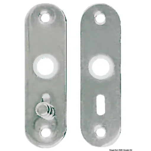 Osculati - Pair of plates chromed brass - 38.131.48 product image