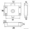 Osculati - Lock for W.C. units fitted with locking lever - 38.131.50 product image