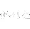 Osculati - Universal RIGHT/ LEFT lock for sliding doors - 38.132.05 product image