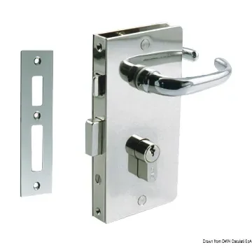 Osculati - Lock YALE left chr.brass - 38.135.01 product image