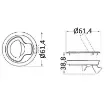 Osculati - Flush pull latch white nylon without lock - 38.147.00 product image