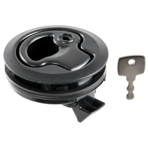 Osculati - Flush pull latch black nylon with lock - 38.147.21 product image