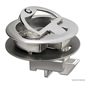 Osculati - Flush pull latch AISI316 with lock - 38.152.08 product image