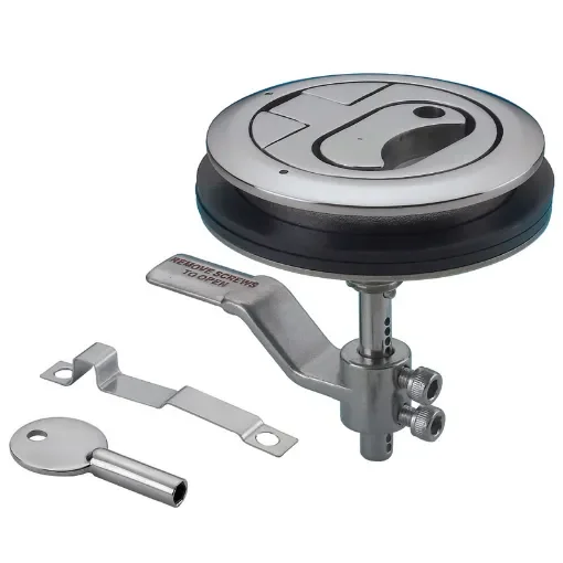 Osculati - Lift and turn flush latch AISI316 w/ lock - 38.152.21 product image