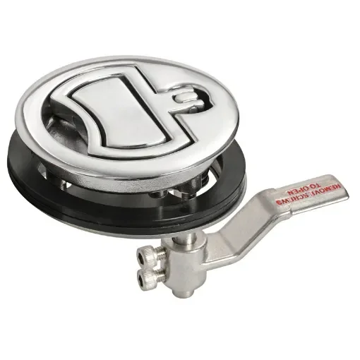 Osculati - Flush latch AISI316 without lock &amp;#216;90 mm - 38.152.60 product image