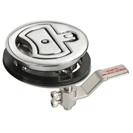 Osculati - Flush latch AISI316 with lock &amp;#216;90 mm - 38.152.61 product image