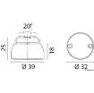 Osculati - Magnetic door hook chromed brass high resistance 7,5 Kg - 38.155.21 product image