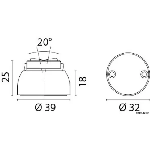 Osculati - Magnetic door hook chromed brass high resistance 7,5 Kg - 38.155.21 product image