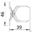 Osculati - Fermaporte magnetico pivotante versione bassa - 38.155.34 product image