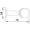 Osculati - Fermaporte magnetico pivotante versione alta - 38.155.35 product image