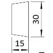 Osculati - Riscontro esterno per fermaporte 38.155.34/35 - 38.155.44 product image