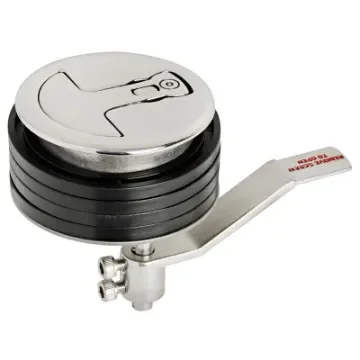 Lift and turn flush pull latch with compression system product image
