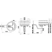 Osculati - L&amp;amp;T flush latch w/compr.system - 38.159.02 product image