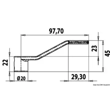 Osculati - Spare lever for flush latch 45 mm - 38.159.80 product image
