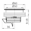 Osculati - PUSH LOCK Eclipse pull latch without lock - 38.163.01 product image