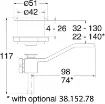 Osculati - Flush turn latch for winch handle - 38.165.01 product image