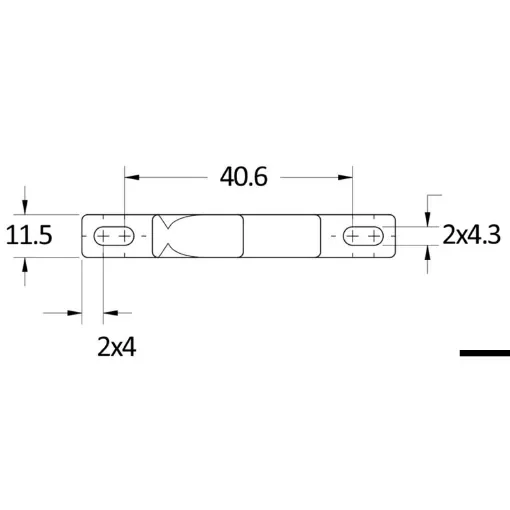 Osculati - Chiusura a spinta con gancio Grabber 40,6 mm nero - 38.167.01 product image