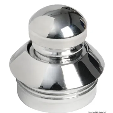 Osculati - Chromed brass knob+ring 19 mm - 38.181.32 product image