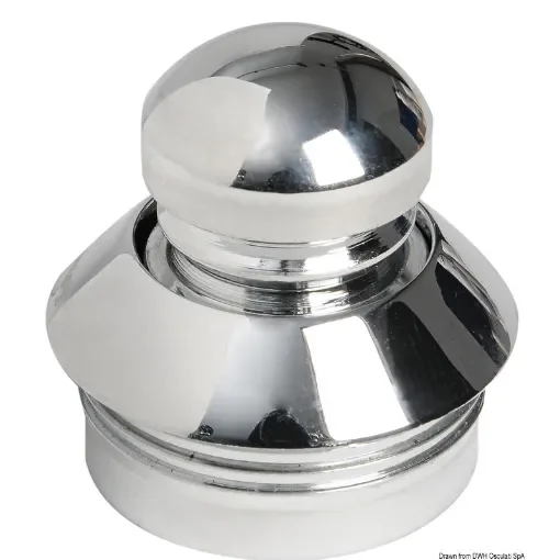 Osculati - Chromed brass knob+ring 19 mm - 38.181.32 product image