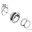 Osculati - Mini push-lock polished and coated brass 16 mm - 38.182.04 product image