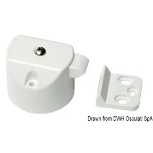 Osculati - Lock for cabinet door white plastic - 38.185.01 product image