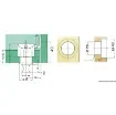 Osculati - Lock for cabinet door white plastic - 38.185.01 product image