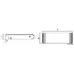 Osculati - Pearl stainless steel lever latch - 38.202.00 product image