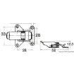 Stainless steel toggle fastener suitable for trunks and hatches product image