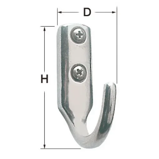 AISI316 stainless steel cast hook product image