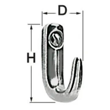 Osculati - Polished SS hook 29x32 mm - 38.313.40 product image