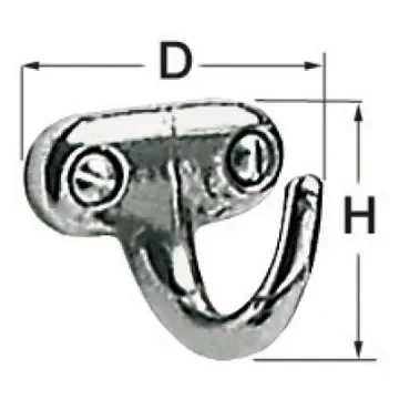 Osculati - Polished SS hook 25x25 mm - 38.313.50 product image