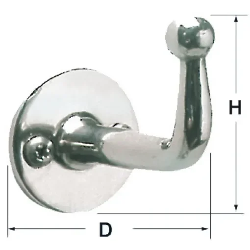 Osculati - Polished SS hook 47x27 mm - 38.313.70 product image