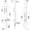 Osculati - Talon sliding entrance door lock - 38.343.01 product image