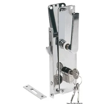 Osculati - Recess-fit lock for sliding door with Yale-type key - 38.348.70 product image
