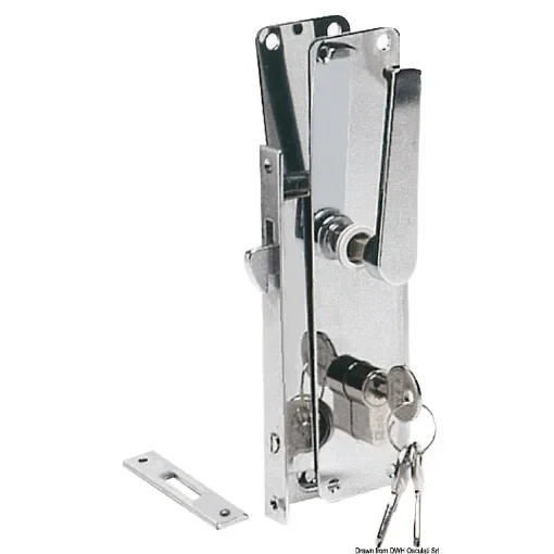 Osculati - Recess-fit lock for sliding door with Yale-type key - 38.348.70 product image