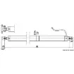 Osculati - Ulysses stay for hatches 24 V 300 mm - 38.370.44 product image