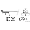 Osculati - SS peak hasp 64x29 mm - 38.441.12 product image