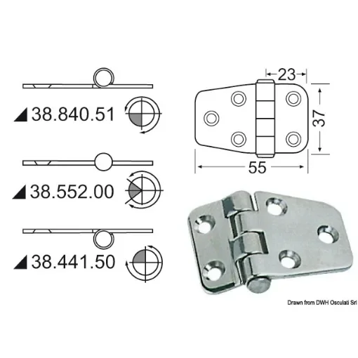 Hinges 2 mm thickness product image