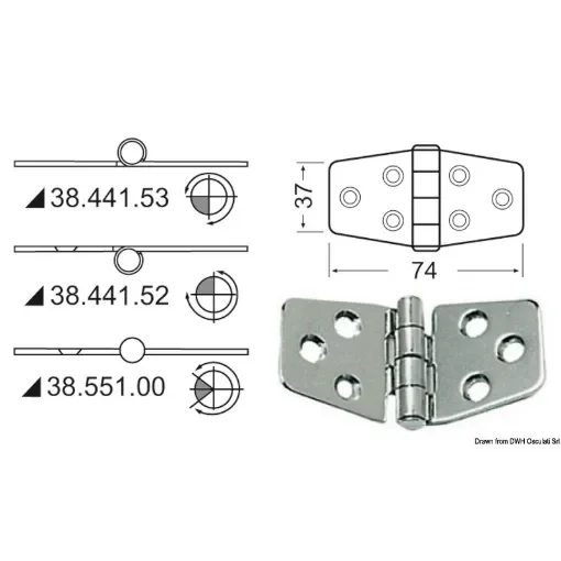 Hinges 2 mm thickness product image