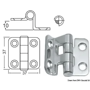 2-mm overhang hinges product image